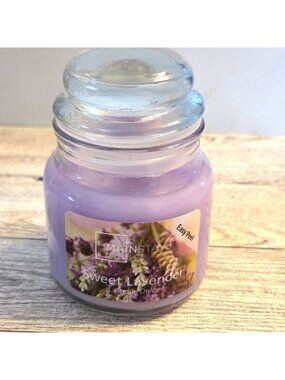 Sweet Lavender Candle Small Jar Purple 3 oz. Aromatic Mainstays by Candle-Lite